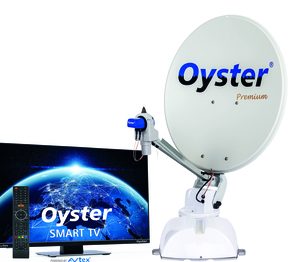 Système satellite Oyster 65 Single LNB avec Oyster TV - 65 cm, Single-LNB SKEW