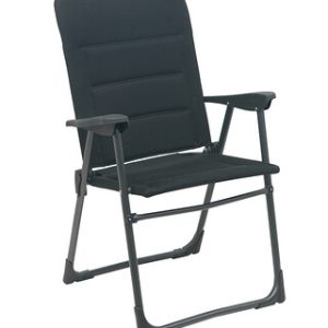 Chaise pliante Crespo Fix Air-Deluxe rembourrée noir