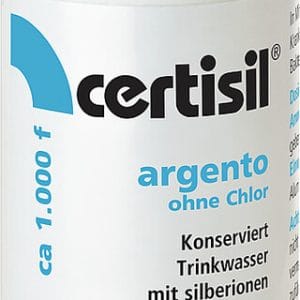 Purificateur d’eau potable certisil argento 1.000 F sans chlore, 100 ml