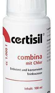Purificateur d’eau potable certisil combina 1.000 F avec chlore, 100 ml