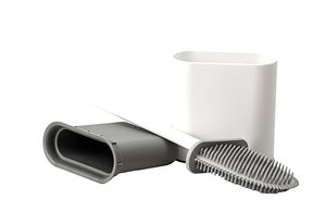 Brosse de toilette H.A.B.A Sirmione blanc/gris