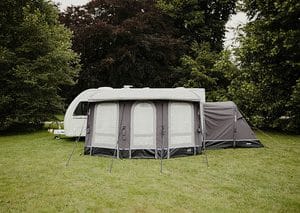 Tente caravane Vango Tuscany Air 400 Elements ProShield, pas de sol gris