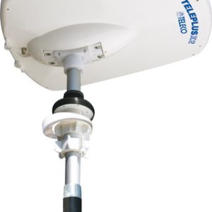 Antenne DVB-T2 Teleco Teleplus X2/165 VU, VHF UHF V/O, polarité double AT412 G5, mât 165 cm