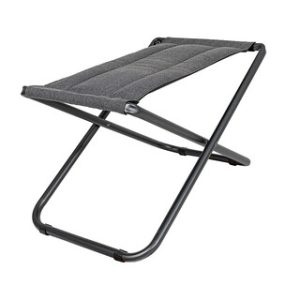 Repose-pieds CRESPO Lounger Tex-Supreme Aluminium, couleur grise