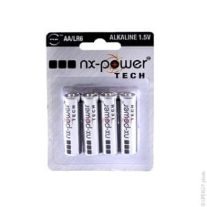 Batterie NX Mignon AA Ultra Alkali 1,5 V, Blister de 4 piè