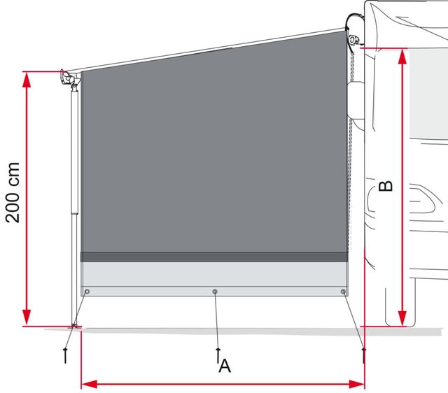 Paroi latérale FIAMMA Side Caravanstore bloc
