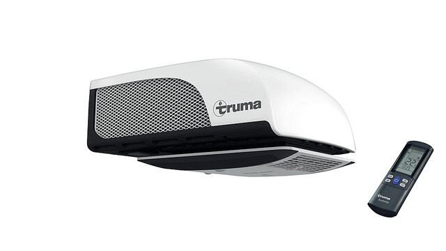 Climatisation Truma Aventa compacte, distributeur d’air small, en gris