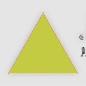 Auvent BENT Zip-Canvas coloris citron vert
