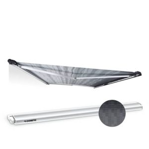 Store de toit DOMETIC PerfectRoof PR 2000 260 x 200 cm Toile col. horizon grey Cadre coloris blanc
