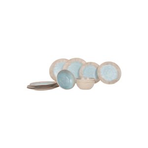 Service vaiss. mélamine Gimex Stone Line 12 pcs couleur beige