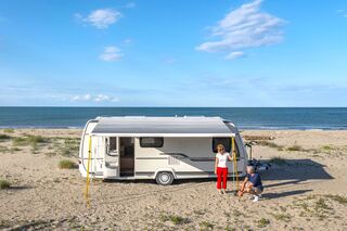 Kit store de toit F80 S adaptable sur Fiat Ducato toile gris royal boîtier blanc polaire – Image 14