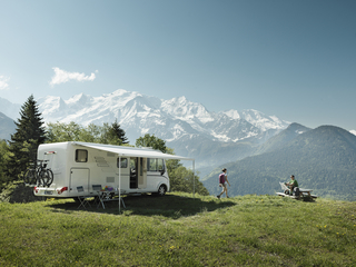 Wandmarkise Thule Omnistor 8000 403 x 275 cm Tuch Fb. Saphir Blau Gehäuse Fb. silber – Image 8