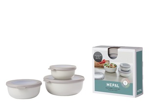 Set boîtes multifonction MEPAL Cirqula rondes 3 pièces couleur nordic White – Image 2