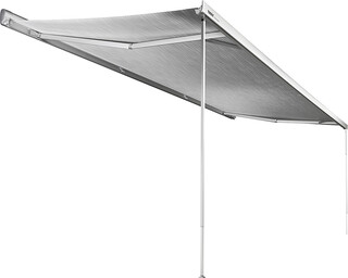 Store mural THULE Omnistor 8000 400 x 275 cm Toile mystic grey Boîtier blanc, avec moteur – Image 5