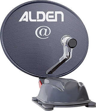 Antenne satellite auto Alden AS2 60 Platinium avec S.S.C. Module de contrôle HD LED TV Smartwide 19 pouces – Image 2