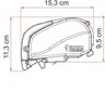 Kit store de toit F80 S adaptable sur Fiat Ducato toile gris royal boîtier blanc polaire – Image 18