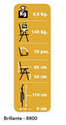 Chaise plia. Dukdalf Brillante anthracite – Image 15