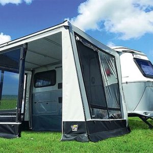 Auvent Wigo Rolli Touring pour Triton 300 x 250 cm gris foncé/clair